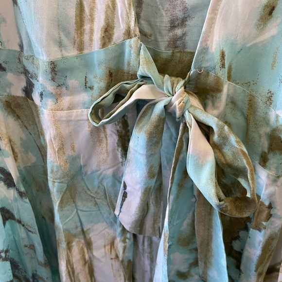 Simple Suzanne Betro light green vest w front tie women’s size 1X - Picture 4 of 6